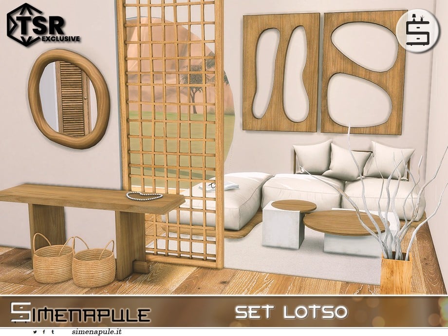 Your Ultimate Collection of The Sims 4 Living Room CC (40 Sets) 59 set lotso 1