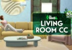 sims 4 living room cc fi