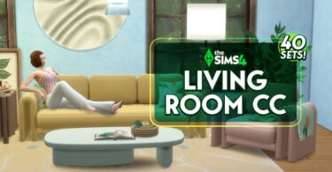 sims 4 living room cc fi