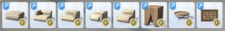 Your Ultimate Collection of The Sims 4 Living Room CC (40 Sets) 19 slouch cc catalogue