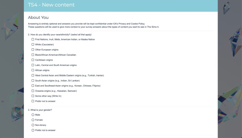 the sims 4 player survey new aug 11 3