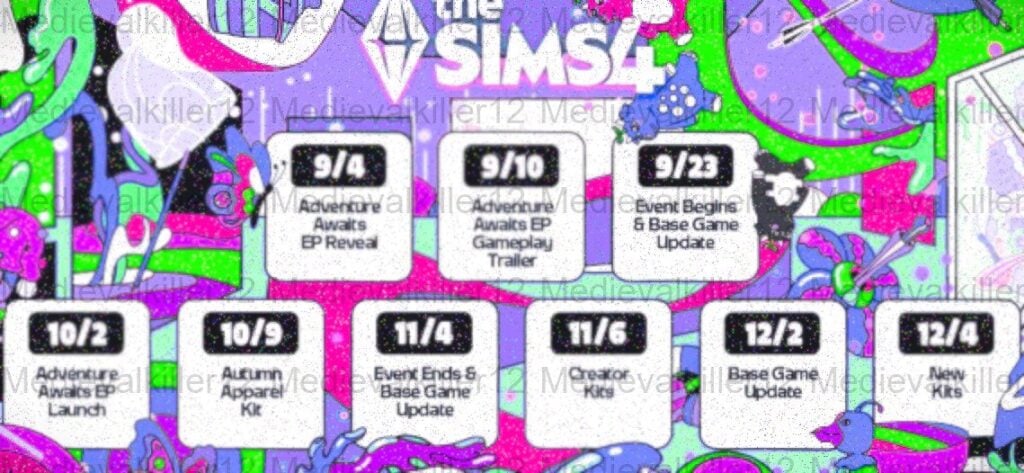 the sims 4 roadmap 2025 leak september to december