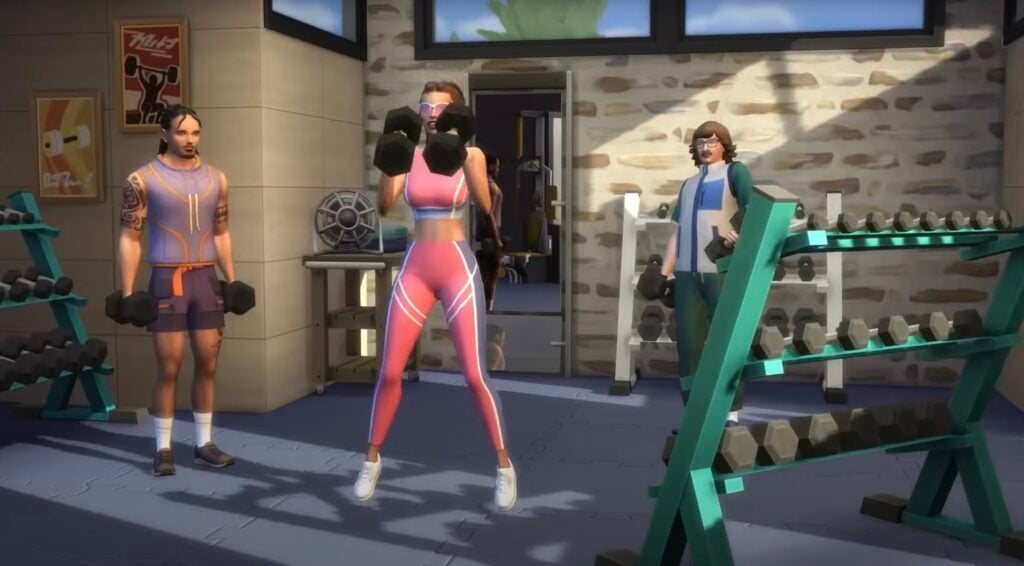 The Sims 4 Adventure Awaits Gameplay Screens 117 Sims 4 Adventure Awaits Gameplay Screens- Gym 1