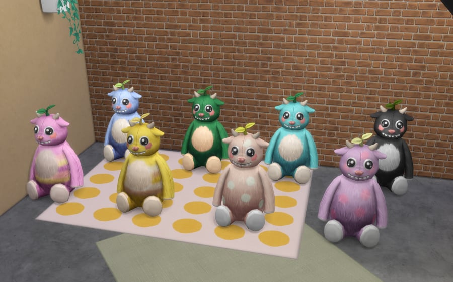 Pixel the Friendly Bear swatches