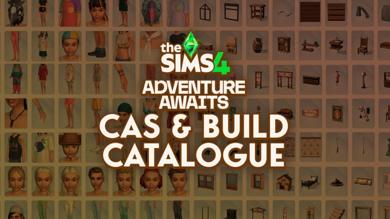 The Sims 4 Adventure Awaits Items: CAS and Build Catalogue Revealed