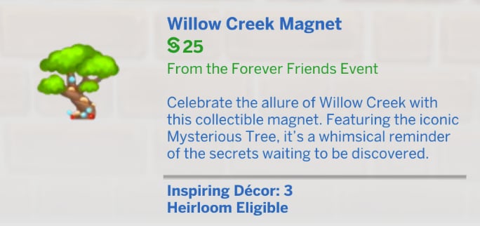 Willow creek Magnet