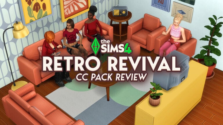 The Sims 4 Retro Revival CC Kit: 41 New Pieces by Simspancake!