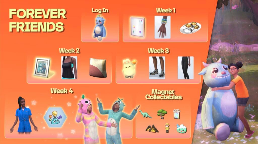 The Sims 4 Friends Forever Rewards Overview