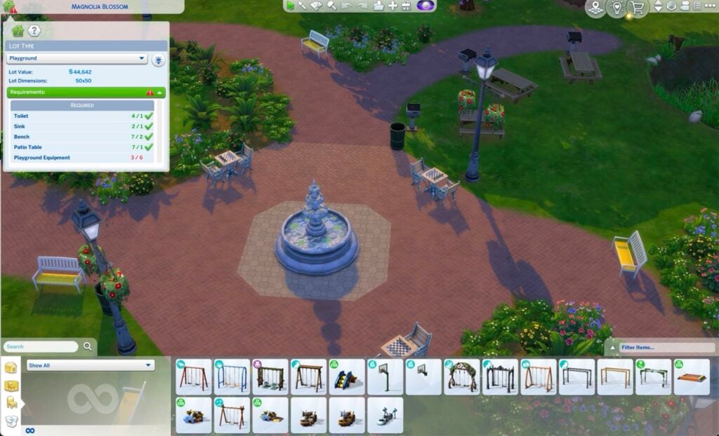 the sims 4 september patch features playground venue