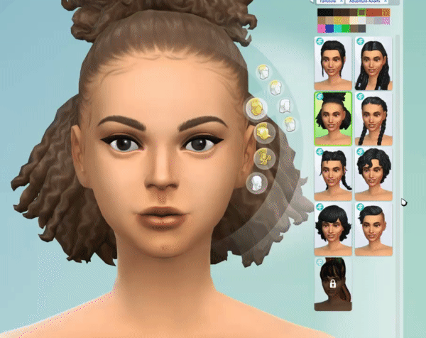 Sims 4 Adventure Awaits Bugs - Double Dutch Braid Blond
