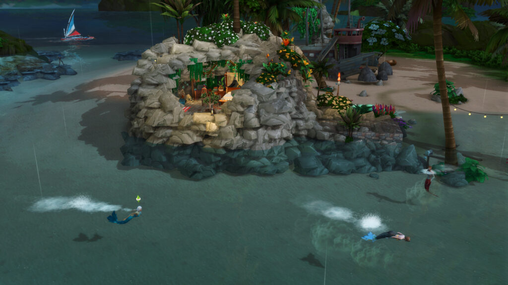 The Sims 4: Adventure Awaits Cross-Pack Idea Mermaid Cove - Jamesonthesims