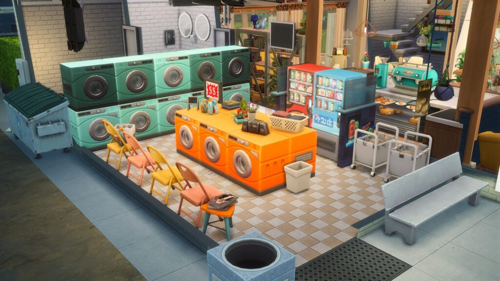The Sims 4: Adventure Awaits Cross-Pack Compatibility Laundromat-Cafe & Yoga - Volespriit