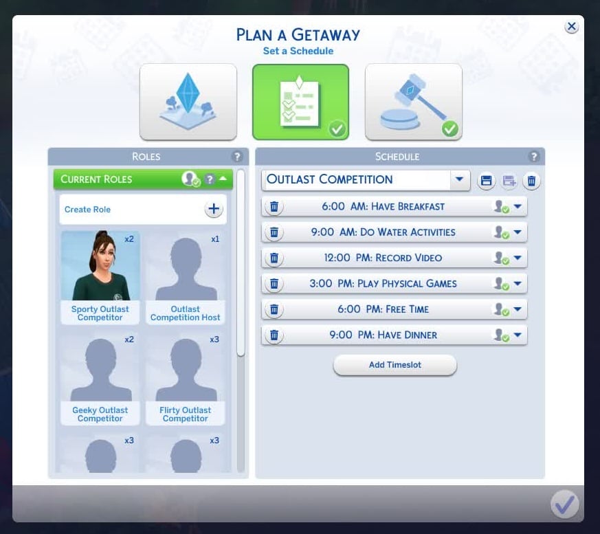 How to Set Up a Sims 4 Survivor Competition with Adventure Awaits 3 The Sims 4 Survivor Competition from Adventure Awaits, Plan Custom Getaway