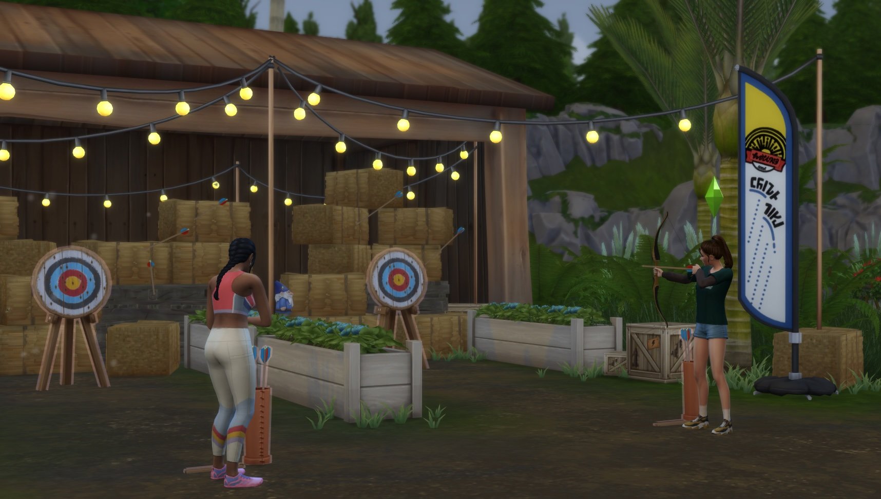 The Sims 4 Archery Skill from Adventure Awaits, Start Archery Competition