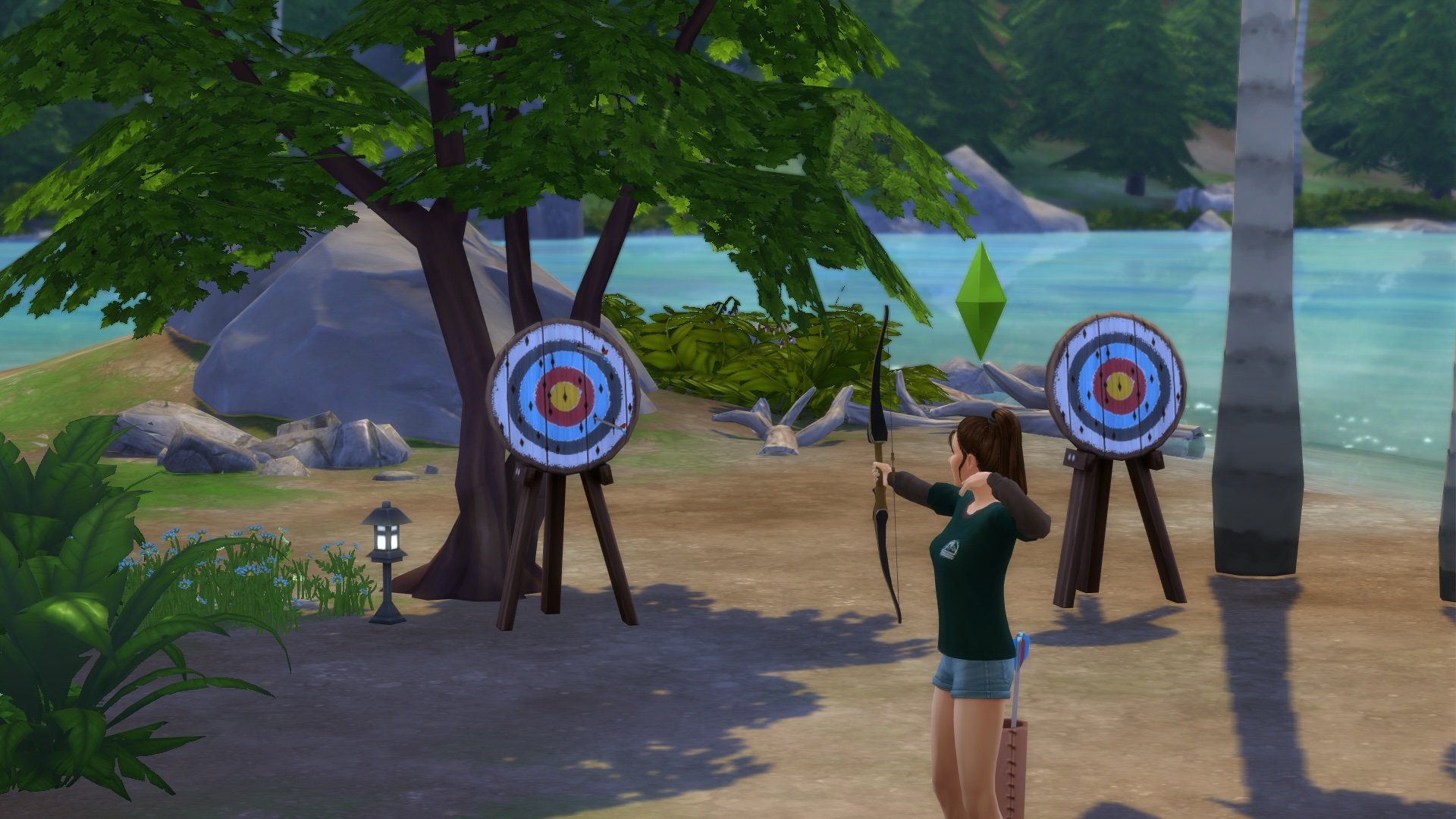 The Sims 4 Archery Skill from Adventure Awaits, Camp Gibbi Gibbi