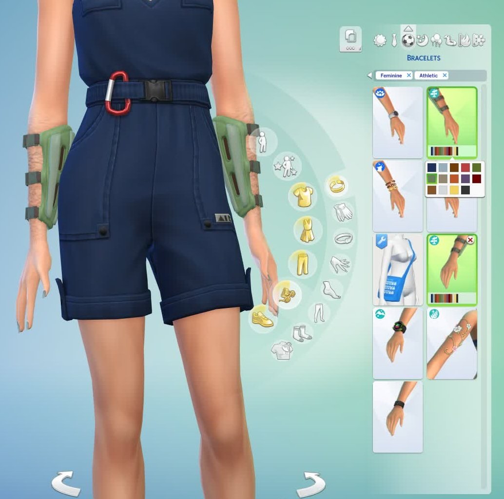 The Sims 4 Archery Skill from Adventure Awaits, Archery Armguard CAS