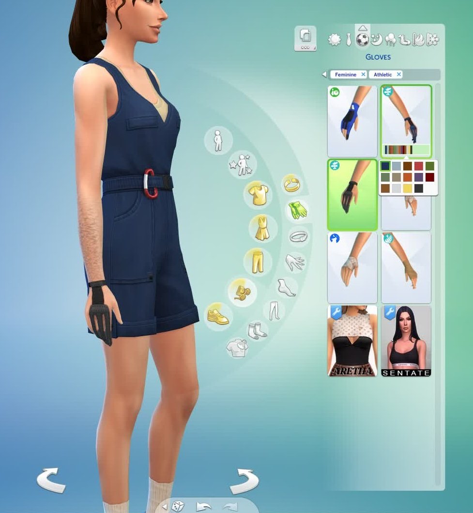 The Sims 4 Archery Skill from Adventure Awaits, Archery Glove CAS