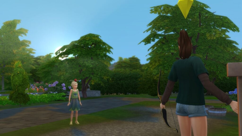 The Sims 4 Archery Skill from Adventure Awaits, Shoot an Apple