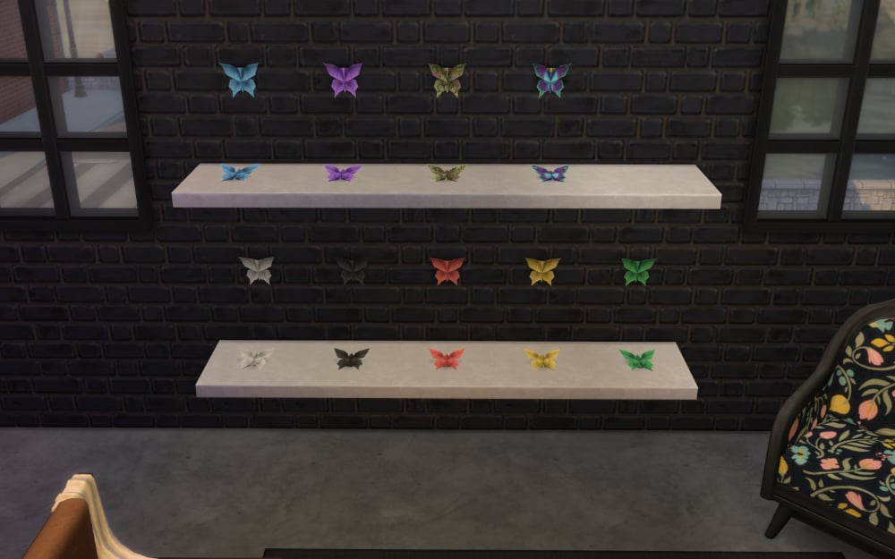 Origami butterflies