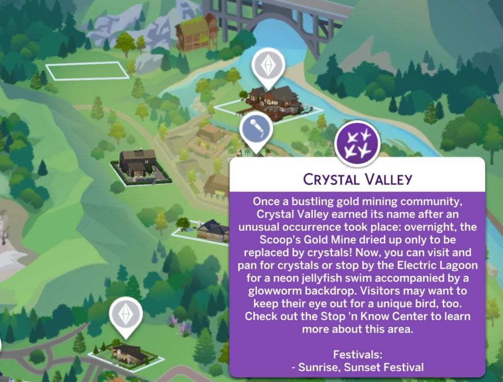 The Sims 4 Cool Kid on the Block Aspiration Guide 3 Crystal Valley Location