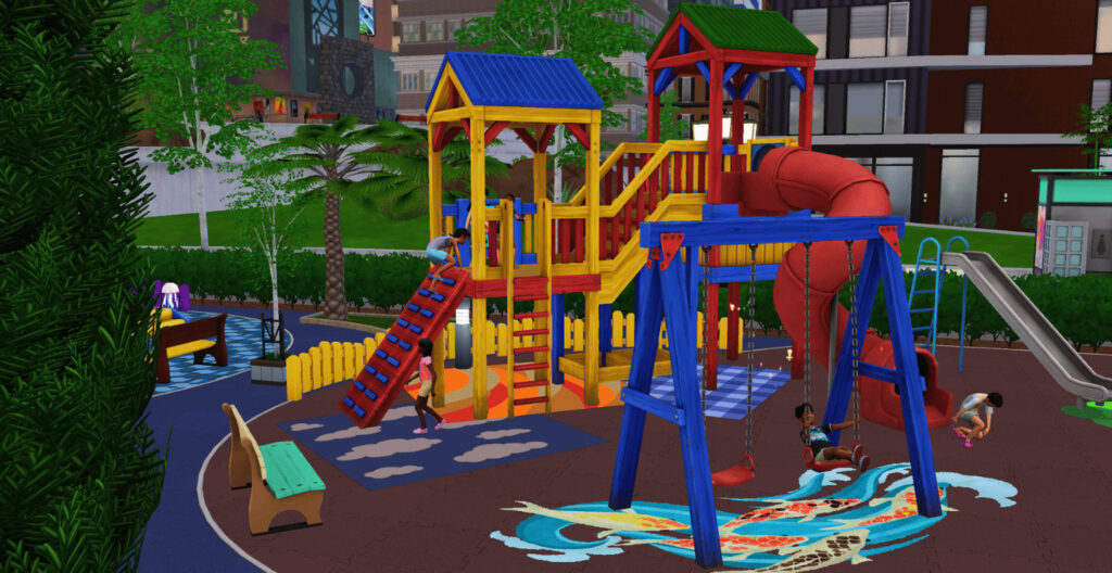 Sims 4 Playgrounds Gallery Spotlight - Urban Playground