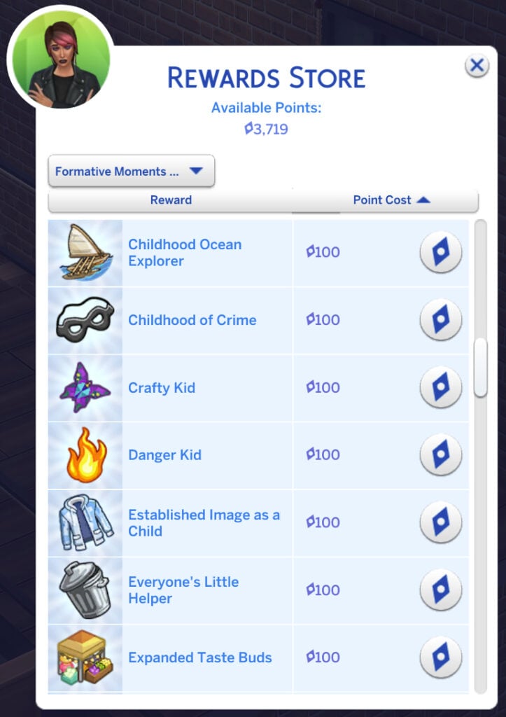 The Sims 4 Adventure Awaits Cheats 5 Formative Moment Traits in Reward Store