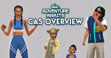 SIMS 4 Adventure Awaits CAS Overview Create A Sim items FI