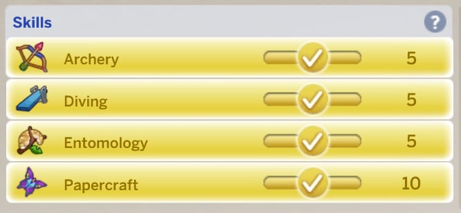 The Sims 4 Adventure Awaits Cheats 4 Skills cheated to max