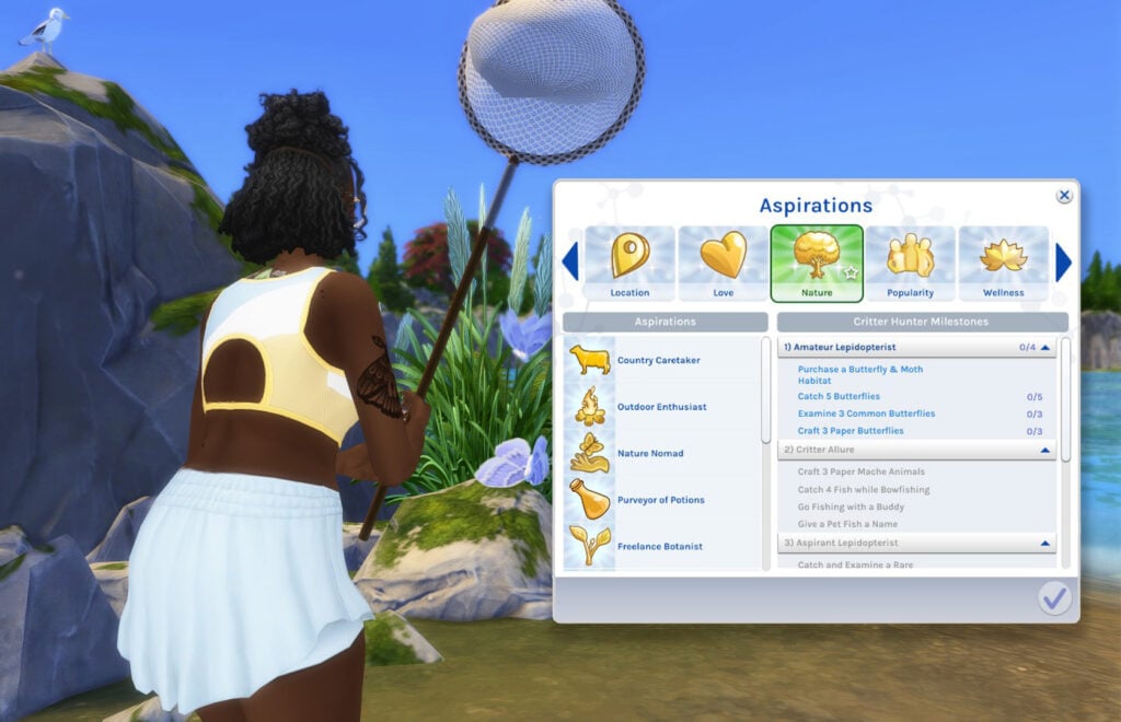 The Sims 4 Adventure Awaits: Critter Hunter Aspiration Guide 3 booooopcrittersss 1
