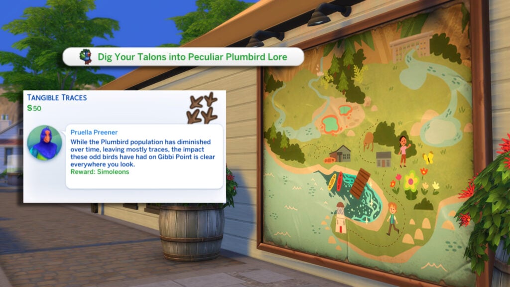 The Sims 4 Adventure Awaits: Gibbi Point Adventure Quests Guide 18 dig talons 1