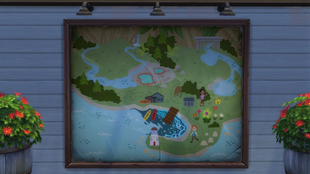 The Sims 4 Adventure Awaits: Gibbi Point Adventure Quests Guide 16 map updated