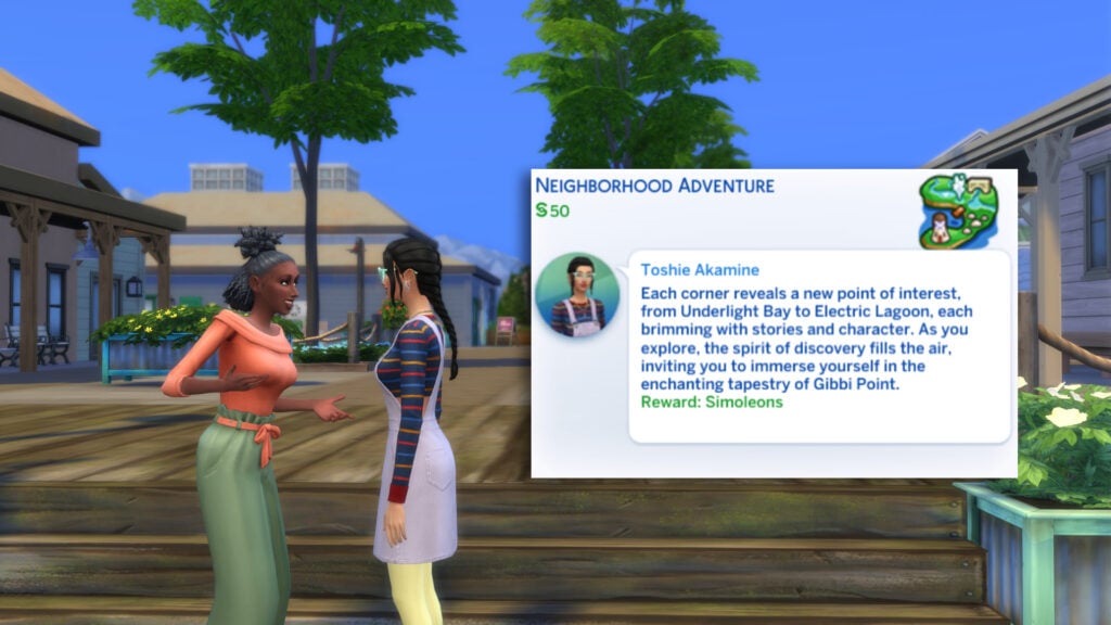 The Sims 4 Adventure Awaits: Gibbi Point Adventure Quests Guide 53 nhs 1