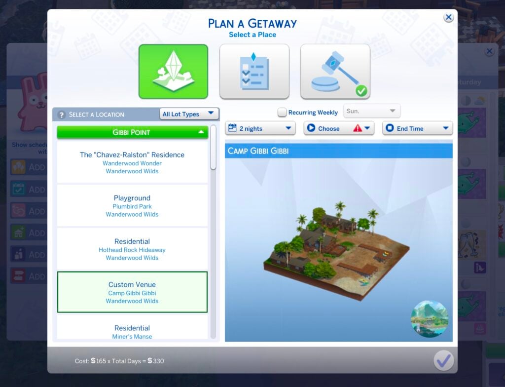 sims 4 getaways