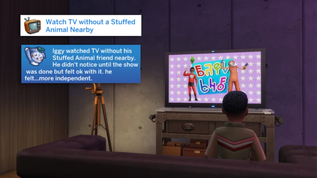 The Sims 4 Forever Friends Event Week 4: Guide and Rewards 18 task 4 tv 1