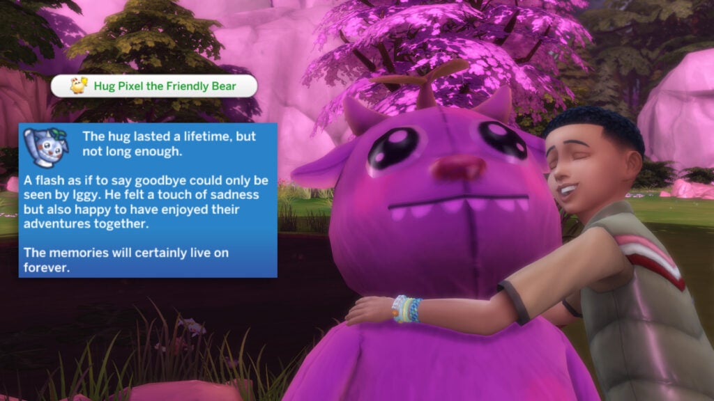 The Sims 4 Forever Friends Event Week 4: Guide and Rewards 9 task 7 hugging