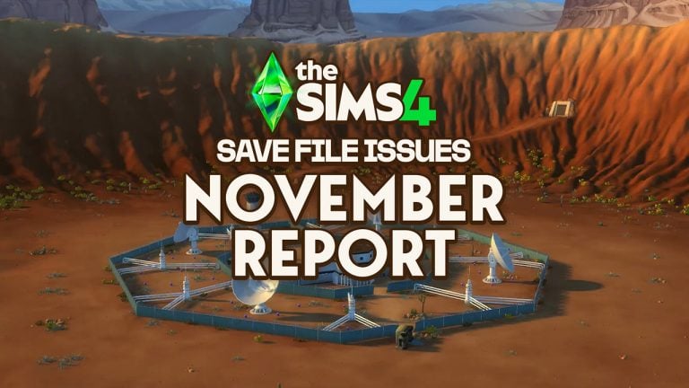 Official November Update on The Sims 4 Save File Issues