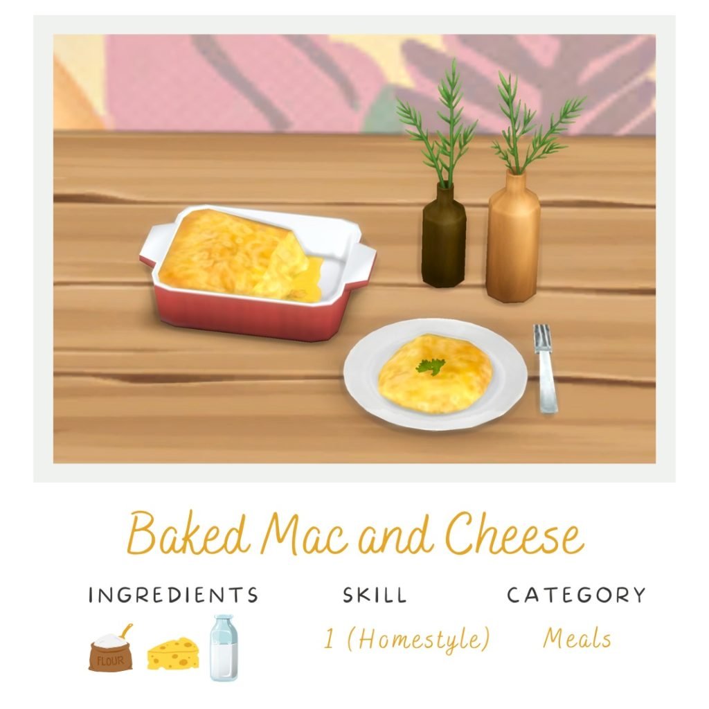 Yummy: The Best Sims 4 Custom Food Mods and Overrides! 39 Baked Mac and Cheese 2