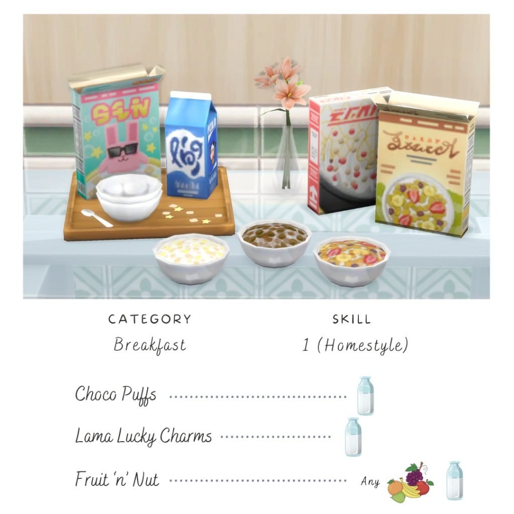 Yummy: The Best Sims 4 Custom Food Mods and Overrides! 41 Cereals