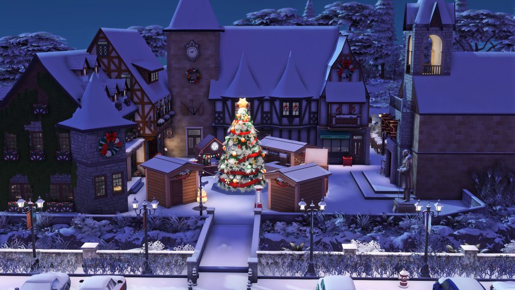 The Sims 4 Holiday Lots Gallery Spotlight: Winter Markets, Streets and Farms 7 Sims 4 Holiday Lots - ViannasNook