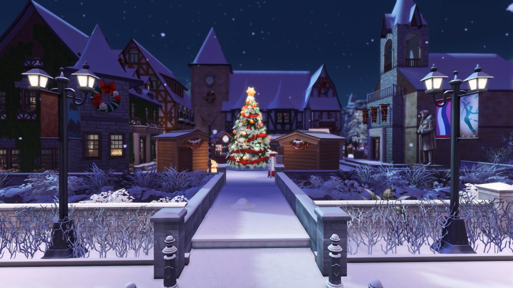 The Sims 4 Holiday Lots Gallery Spotlight: Winter Markets, Streets and Farms 9 Sims 4 Holiday Lots - ViannasNook
