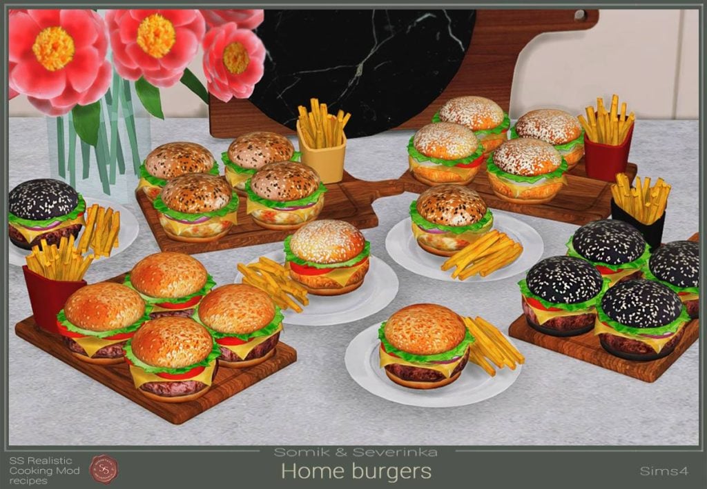 Yummy: The Best Sims 4 Custom Food Mods and Overrides! 49 burger1
