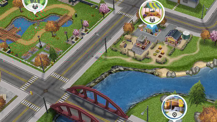 Revisiting The Sims Freeplay 2025 Updates And Refreshed Features! 14 townmap