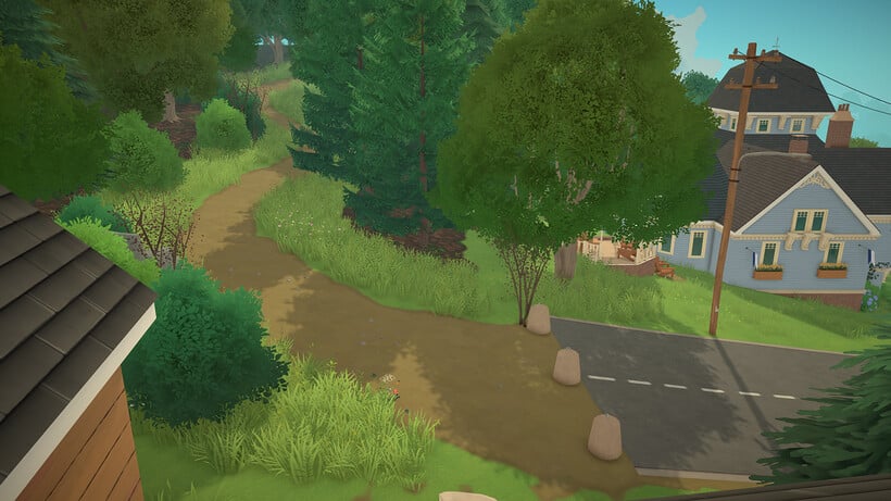 paralives town area hiking trail beginning