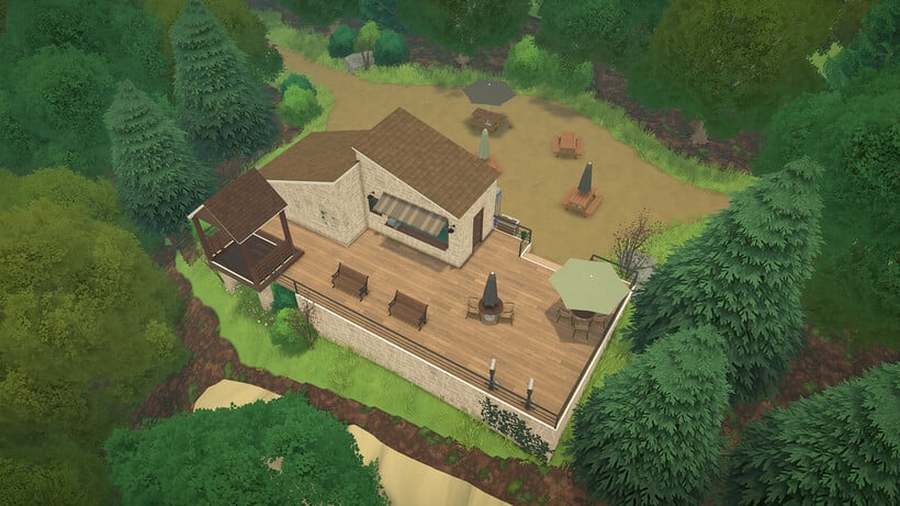 paralives town area mountain rest stop