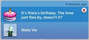 Sims 4 Occult Lifespans, Birthday