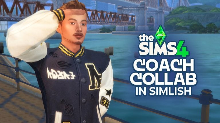 The Sims 4 Coach in Simlish: Fix Game Immersion With This CC Override