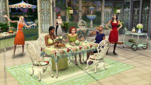 The Sims 4 Kits Items Preview: Tea Time Solarium and Silver Screen