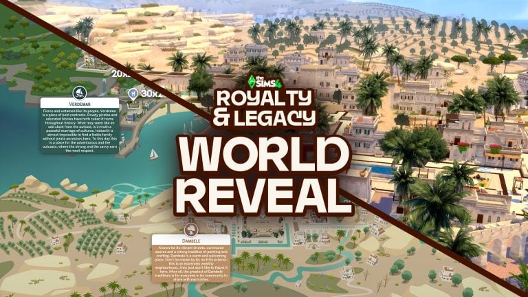 The Sims 4 Ondarion World Reveal: Royalty & Legacy Map