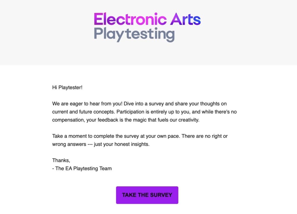 sims 4 survey official survey 2026 playtesters