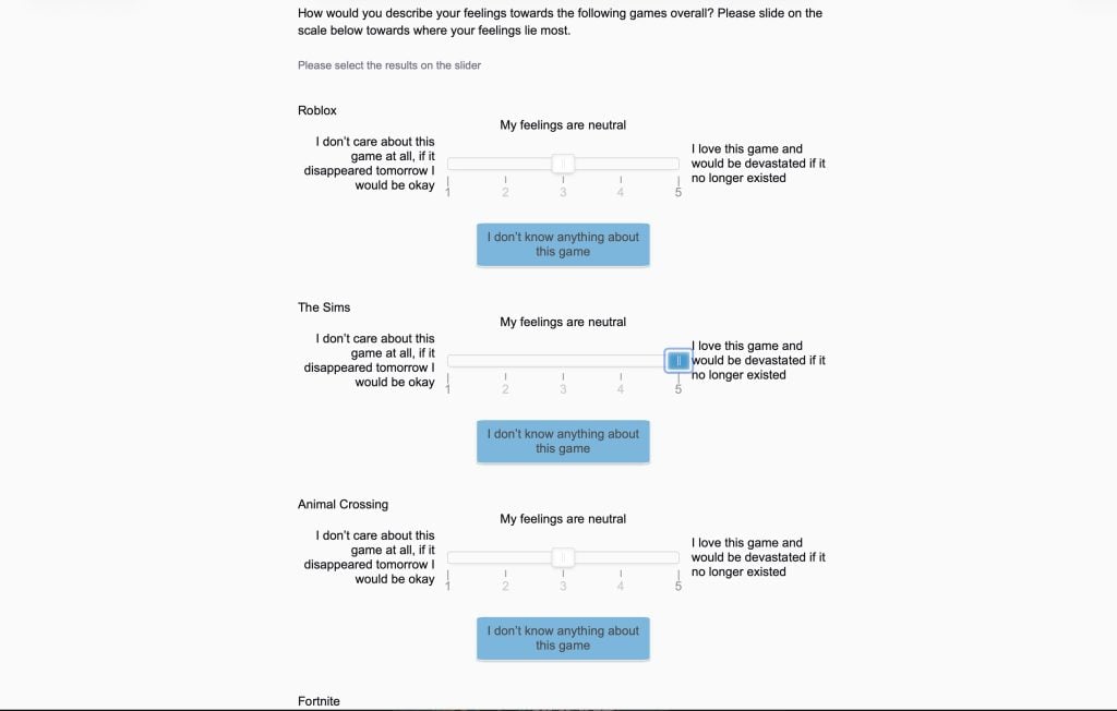the sims survey 2026